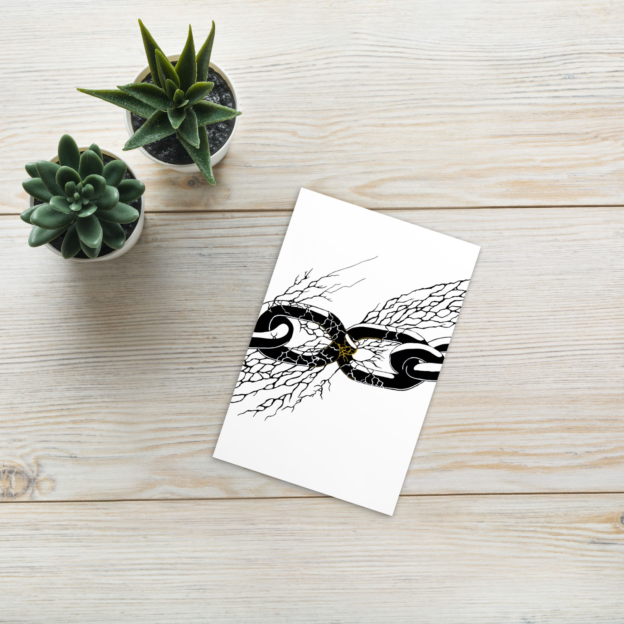 "Chains of Love" Standard Postcard