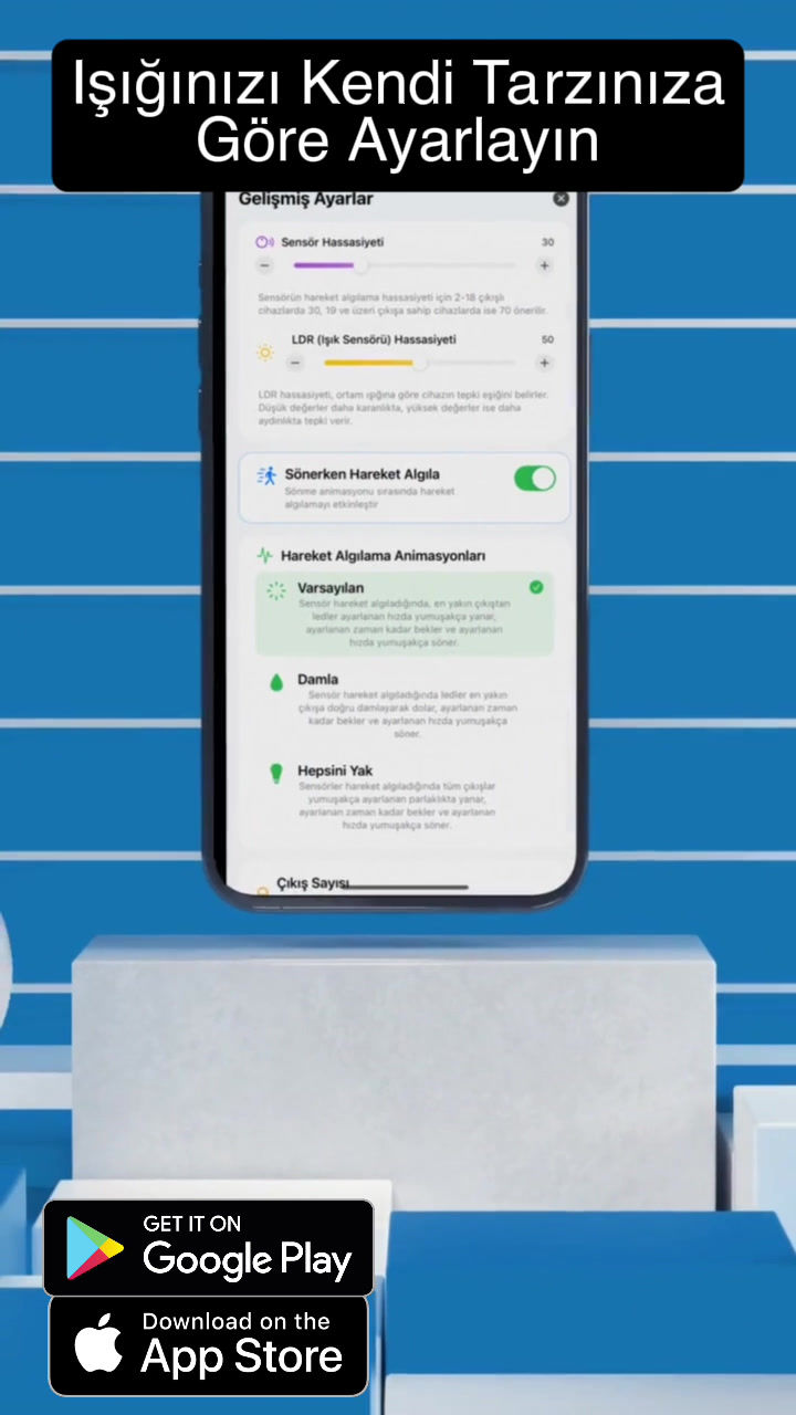 Küçük resim: Akıllı Merdiven Aydınlatması Mobil APP Programı ÜCRETSİZ!...