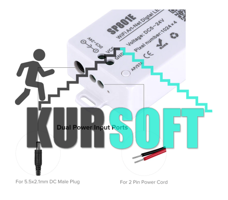 Küçük resim: SP801E Wifi Art-Net Led Denetleyici WS2811-WS2812B