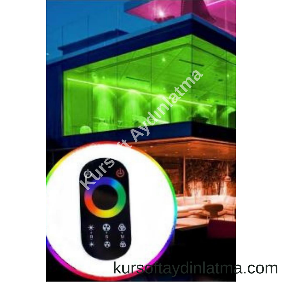 Küçük resim: Slim Touch Dokunmatik RGB LED Kontrol Devresi | 12–24V | 18A | Uzaktan Kumandalı
