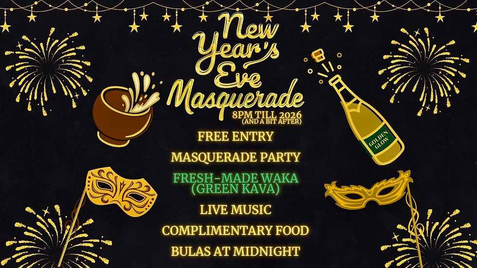 New Years Eve Masquerade Party at Kava Kula Palm Coast