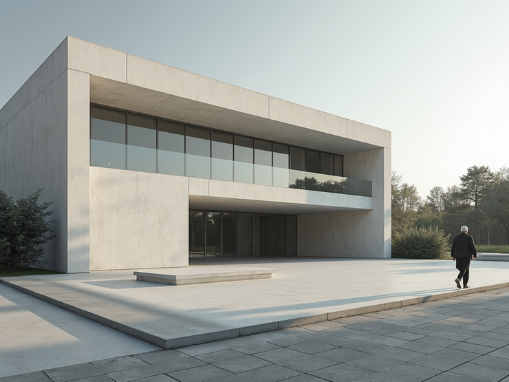 Modern architectural facade structural detail.