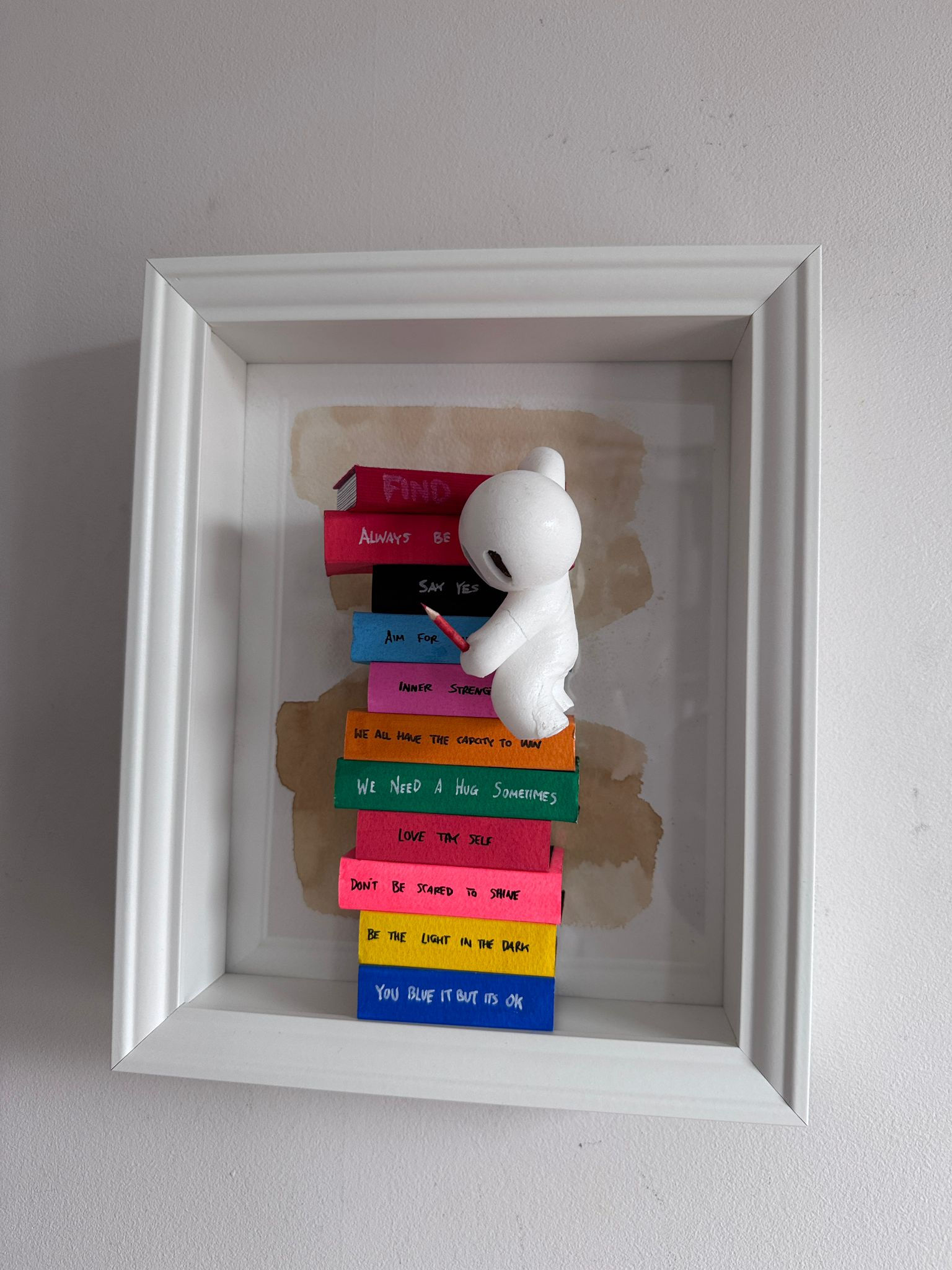 Rainbow mini book hang pencil