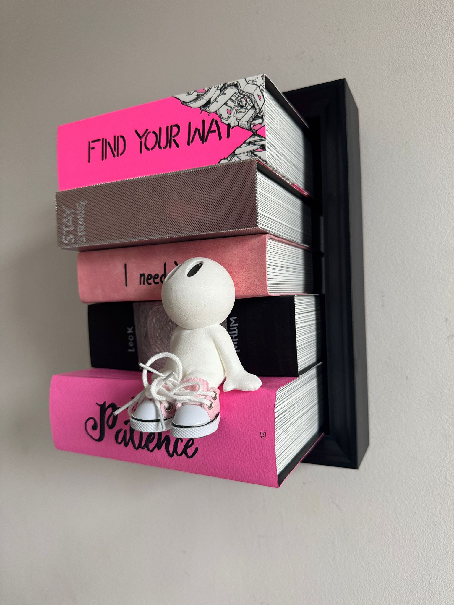 Books - Pink and Patience