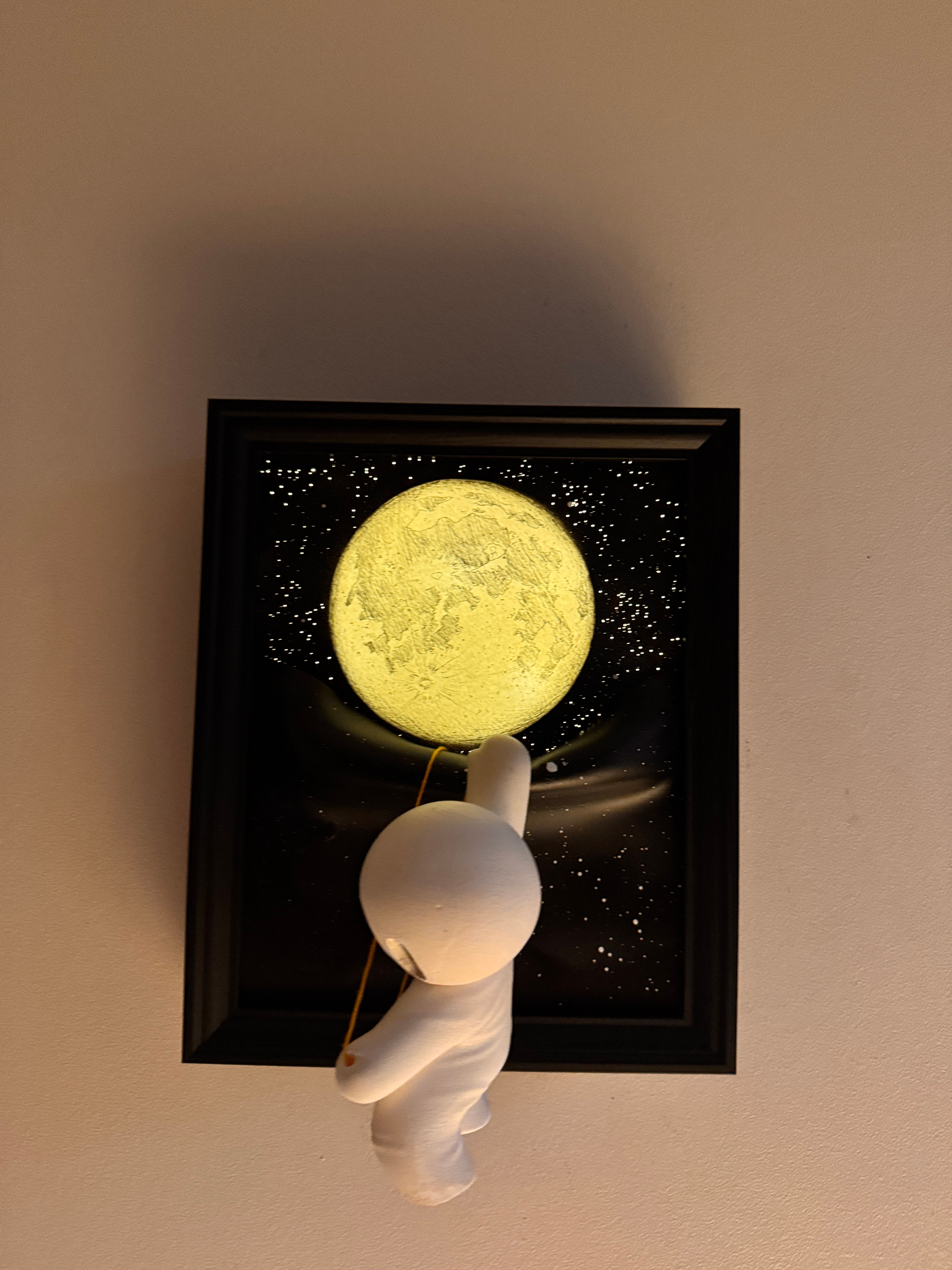 Larger hanging moon lightbox