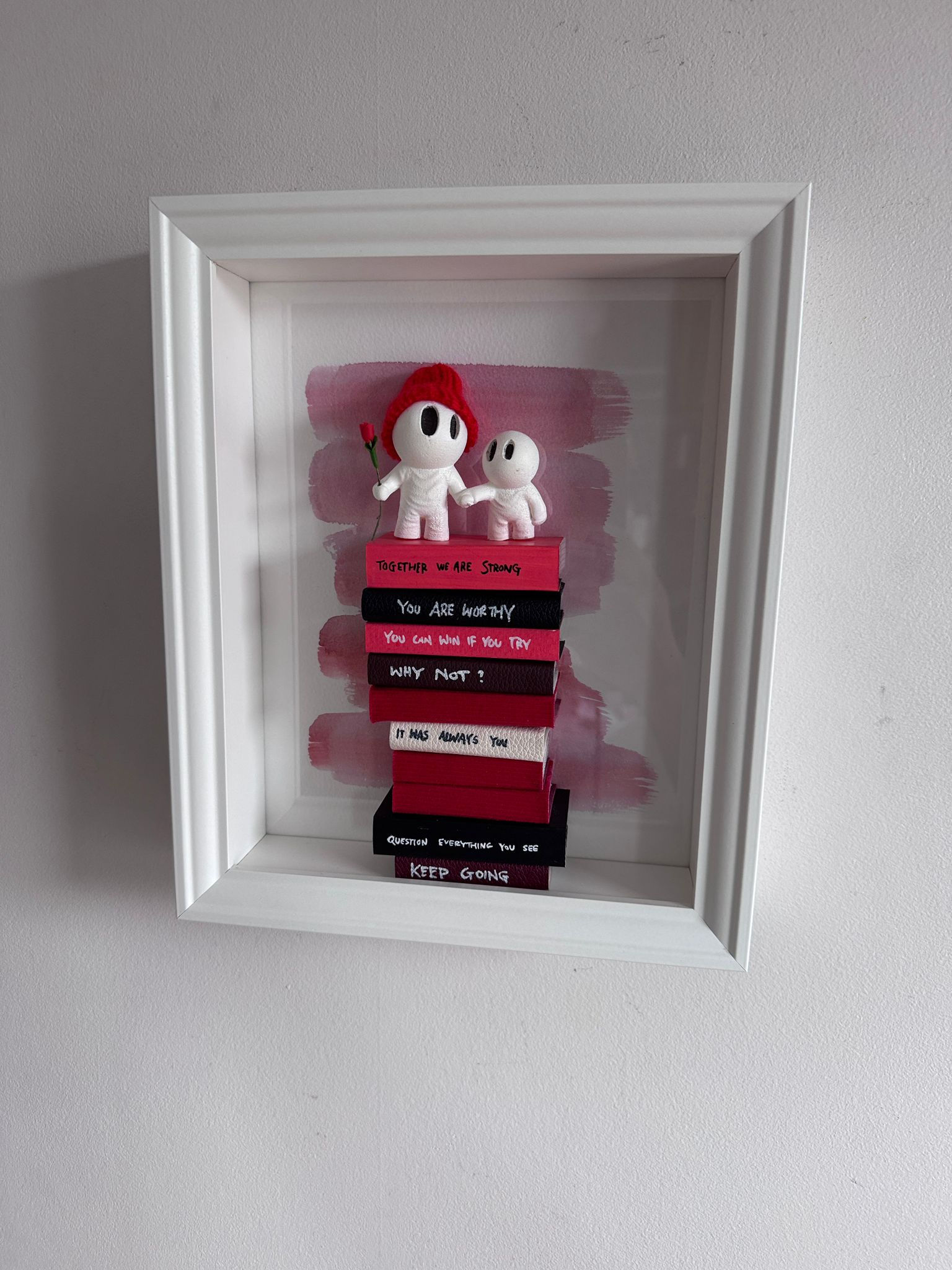 Red Mini book together vert