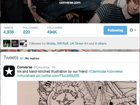 Converse Showing some love for Damilola's Art