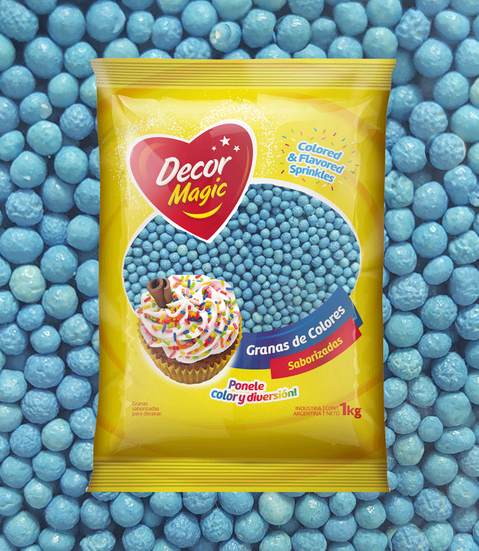 Mostacilla bolita, Celeste de 2 mm y 4 mm