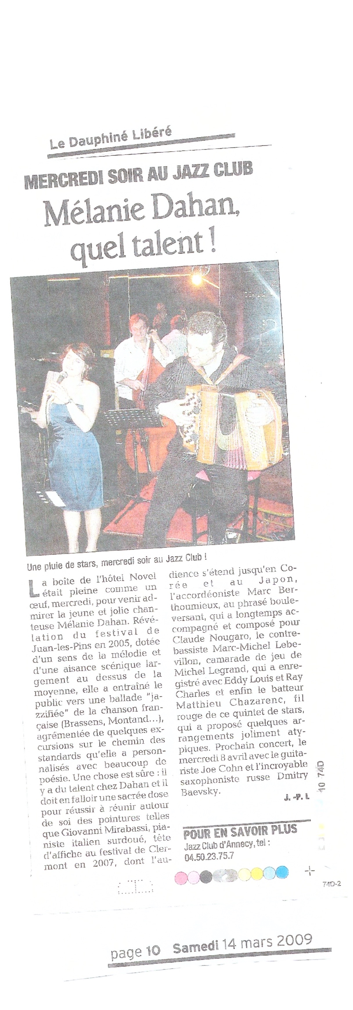 Concert à Annecy