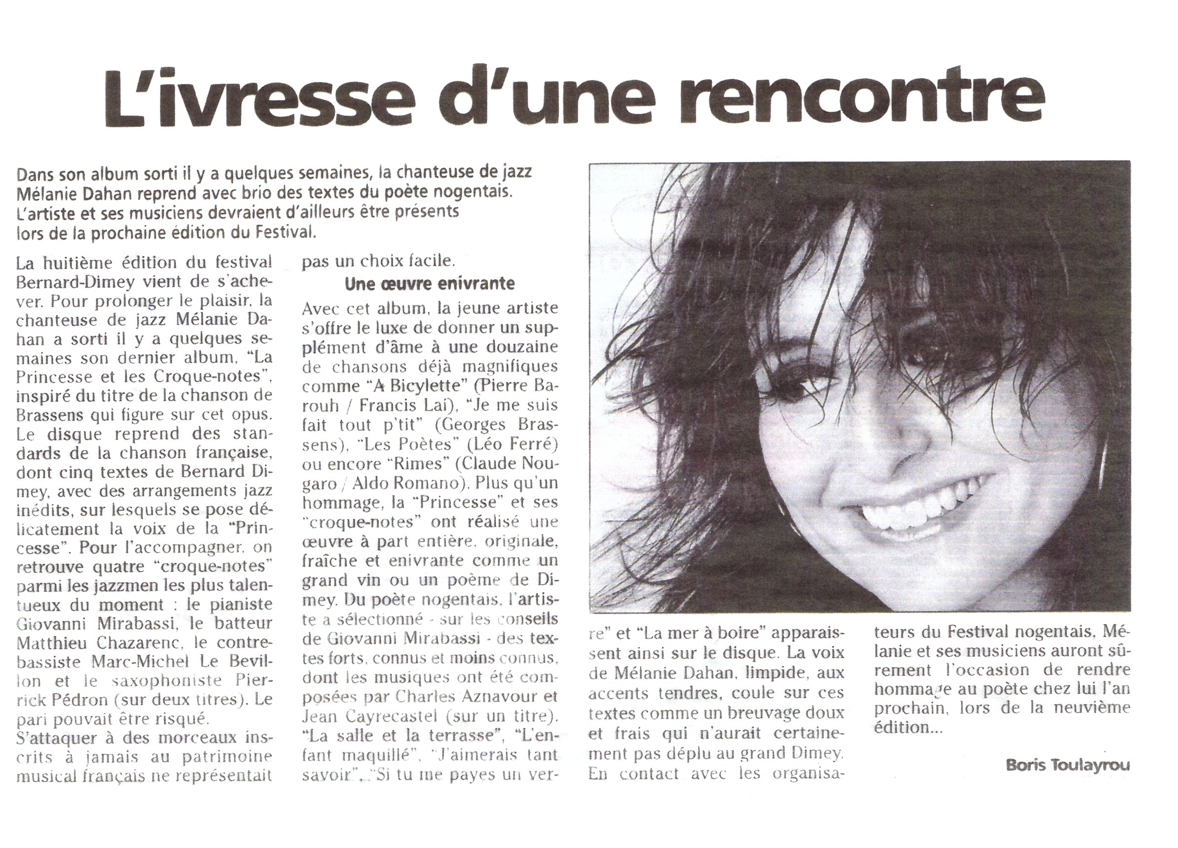 L'ivresse d'une rencontre
