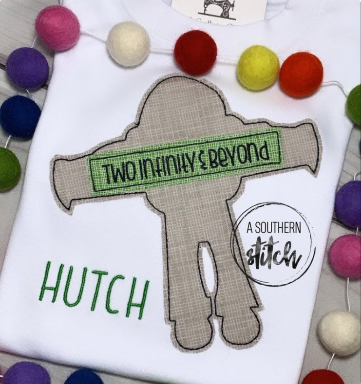 Two Infinity and Beyond Applique