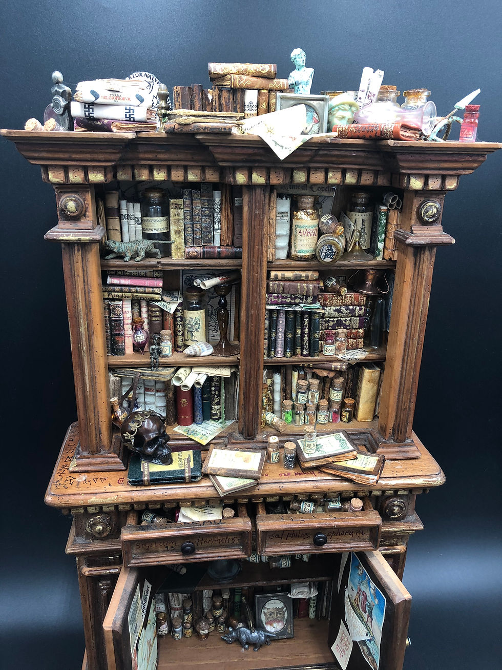 Miniatura: Alchimia Bookcase miniature