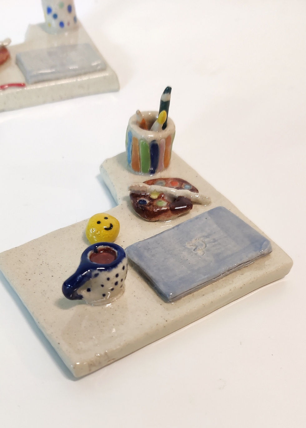 Thumbnail: Work-Desk Mobile Stand (Coffee and stressball)
