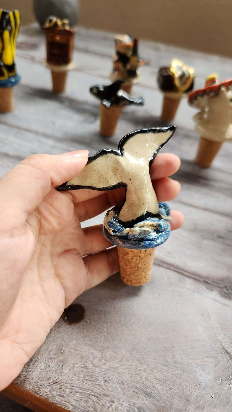 Orca Tail Wine Stopper 