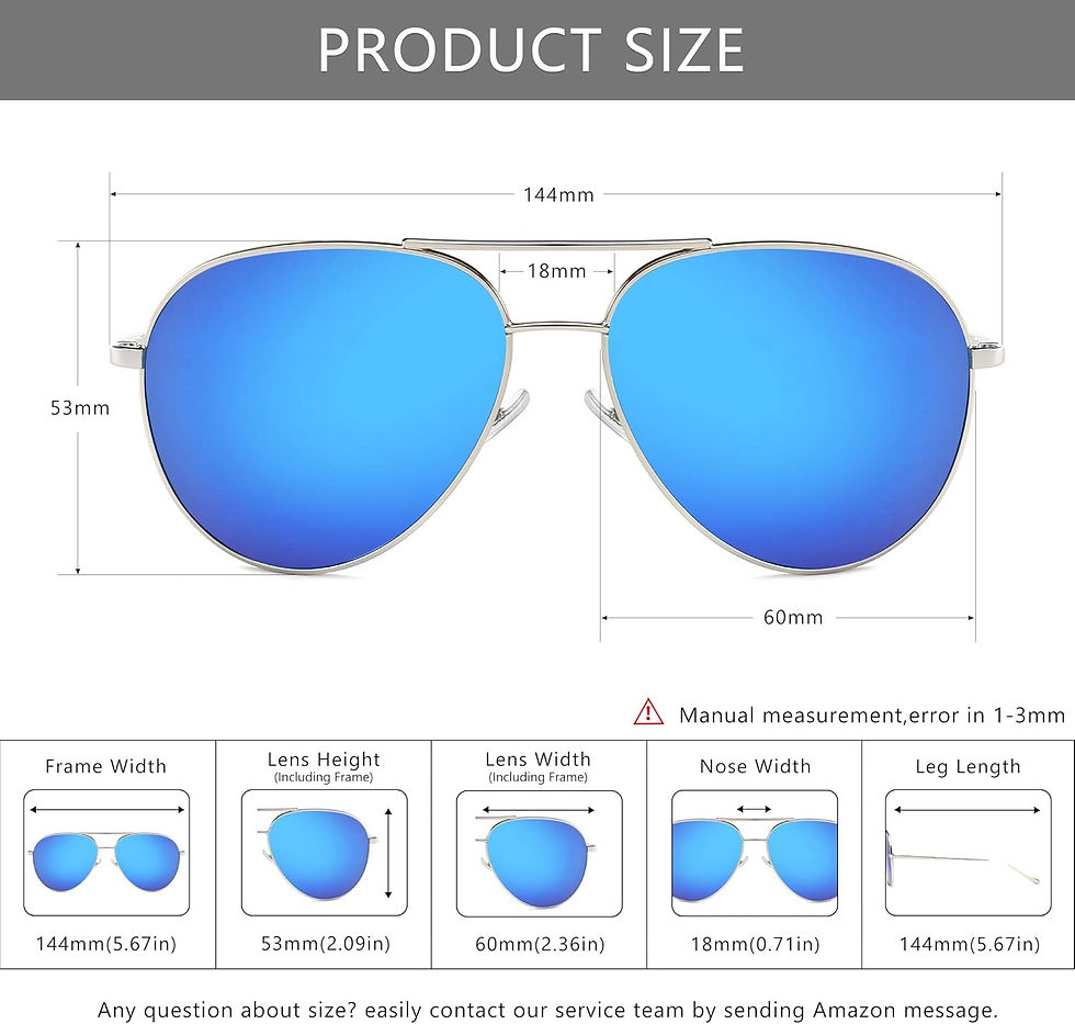 Thumbnail: Women's Lightweight Oversized Aviator Sunglasses - Mirrored Polarized Lens