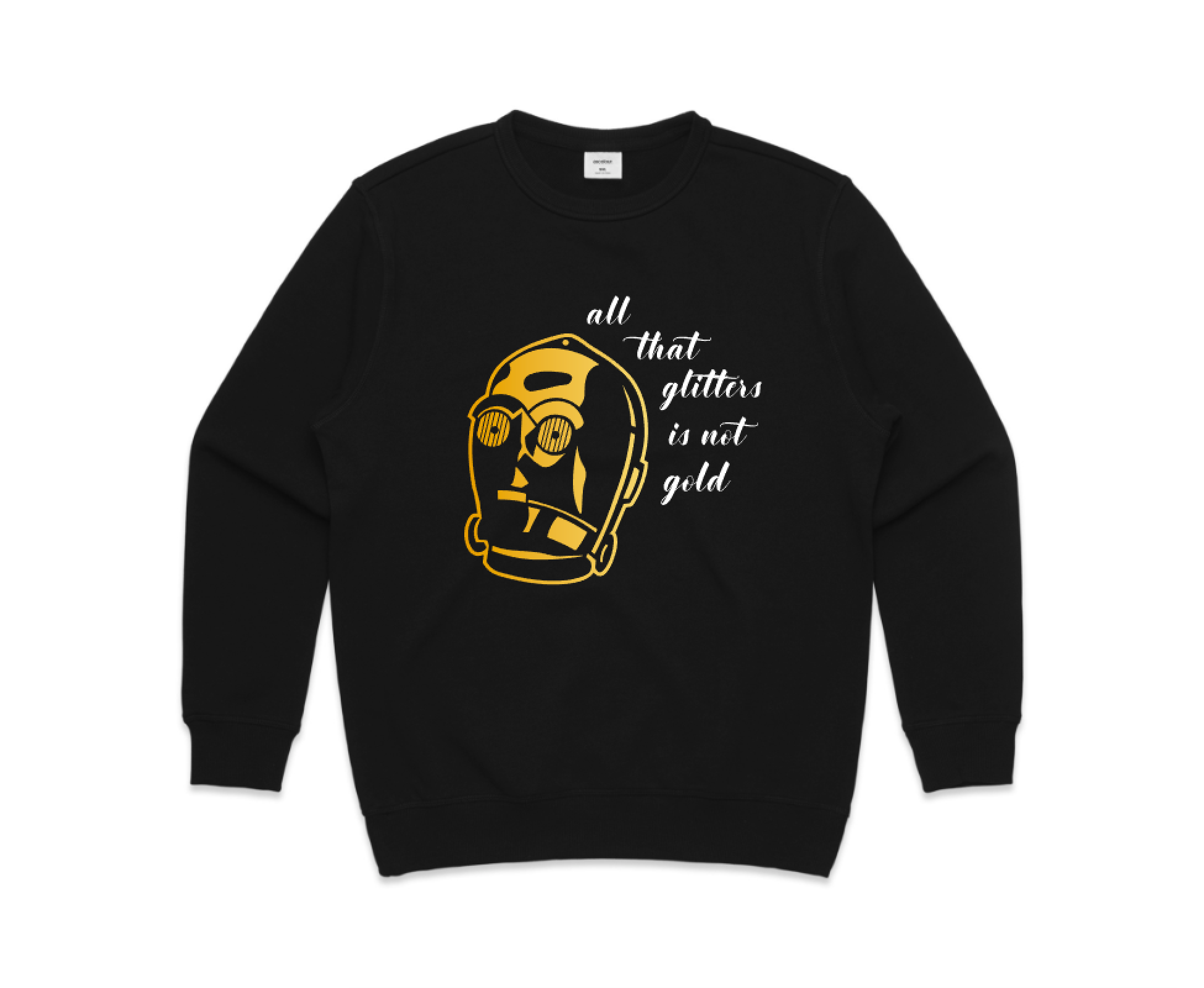 Golden Droid Sweatshirt, inspired by C3-PO, Star Wars