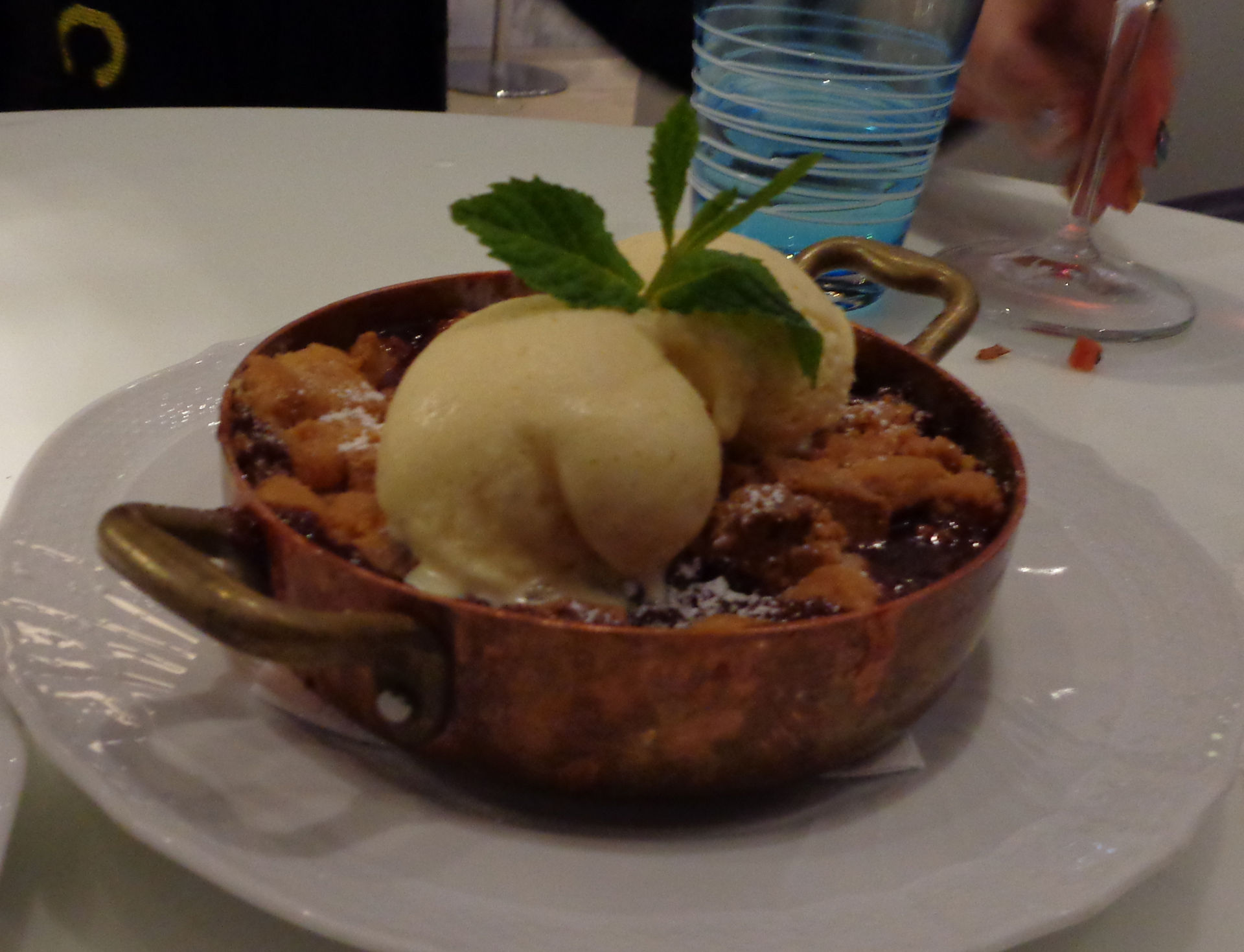 Apple Crumble with Vanilla Gelato