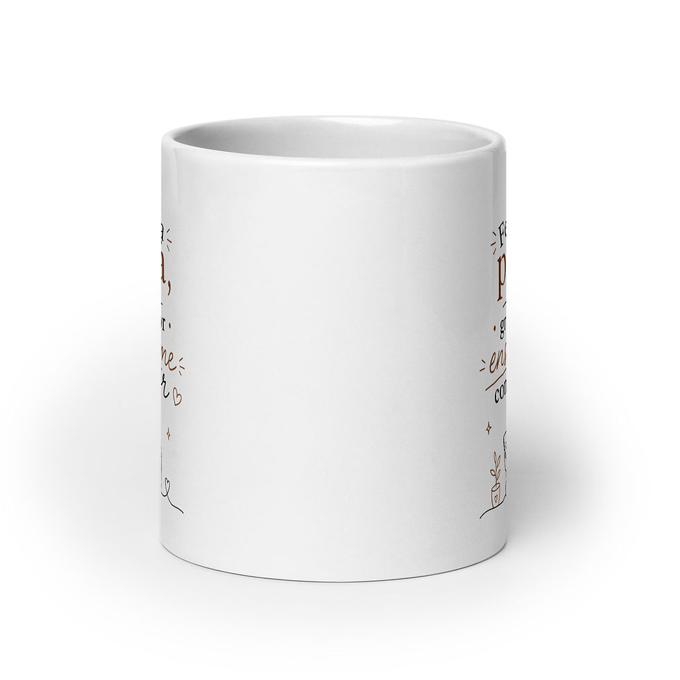 Thumbnail: Feliz día papá, gracias por enseñarme con amor - White glossy mug
