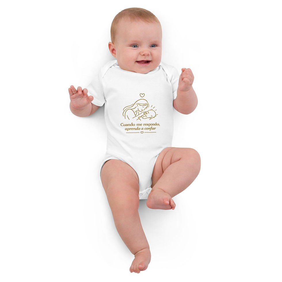 Thumbnail: Cuando me respondes, aprendo a confiar - Organic cotton baby bodysuit