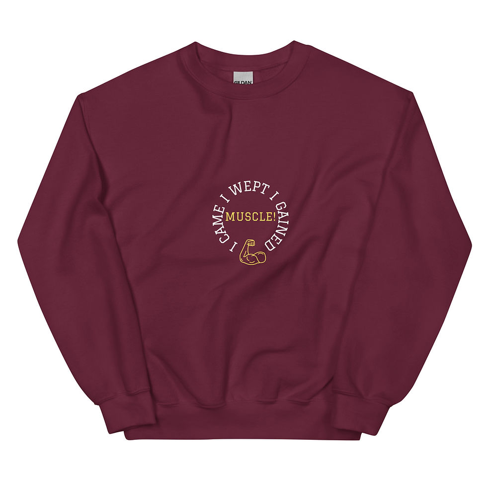 Thumbnail: Muscle Sweatshirt: White Logo