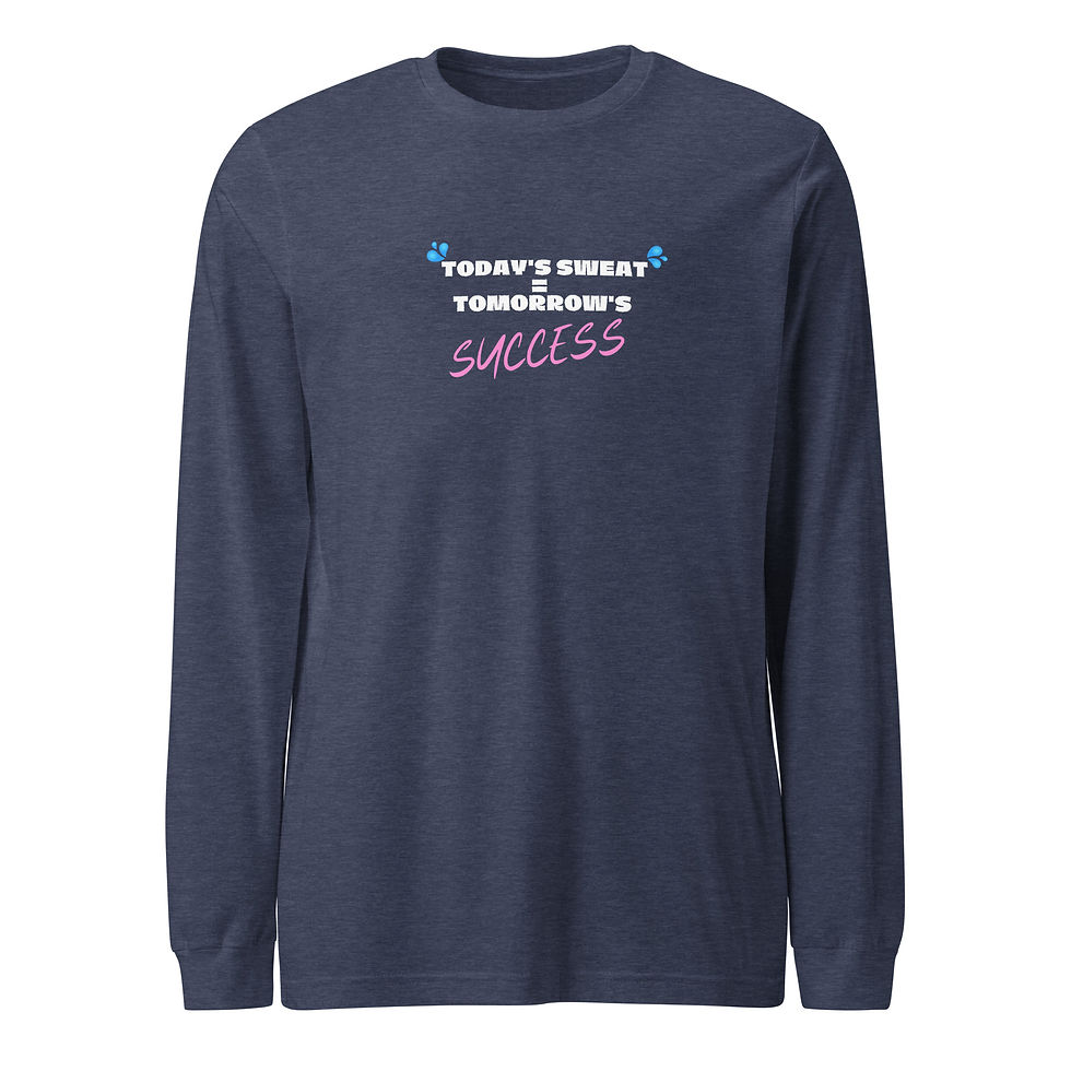 Thumbnail: Today's Sweat Long Sleeve Tee: White & Pink