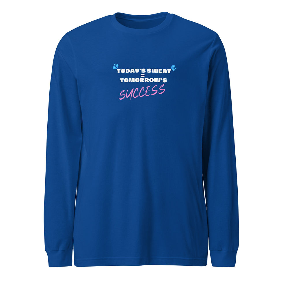 Thumbnail: Today's Sweat Long Sleeve Tee: White & Pink