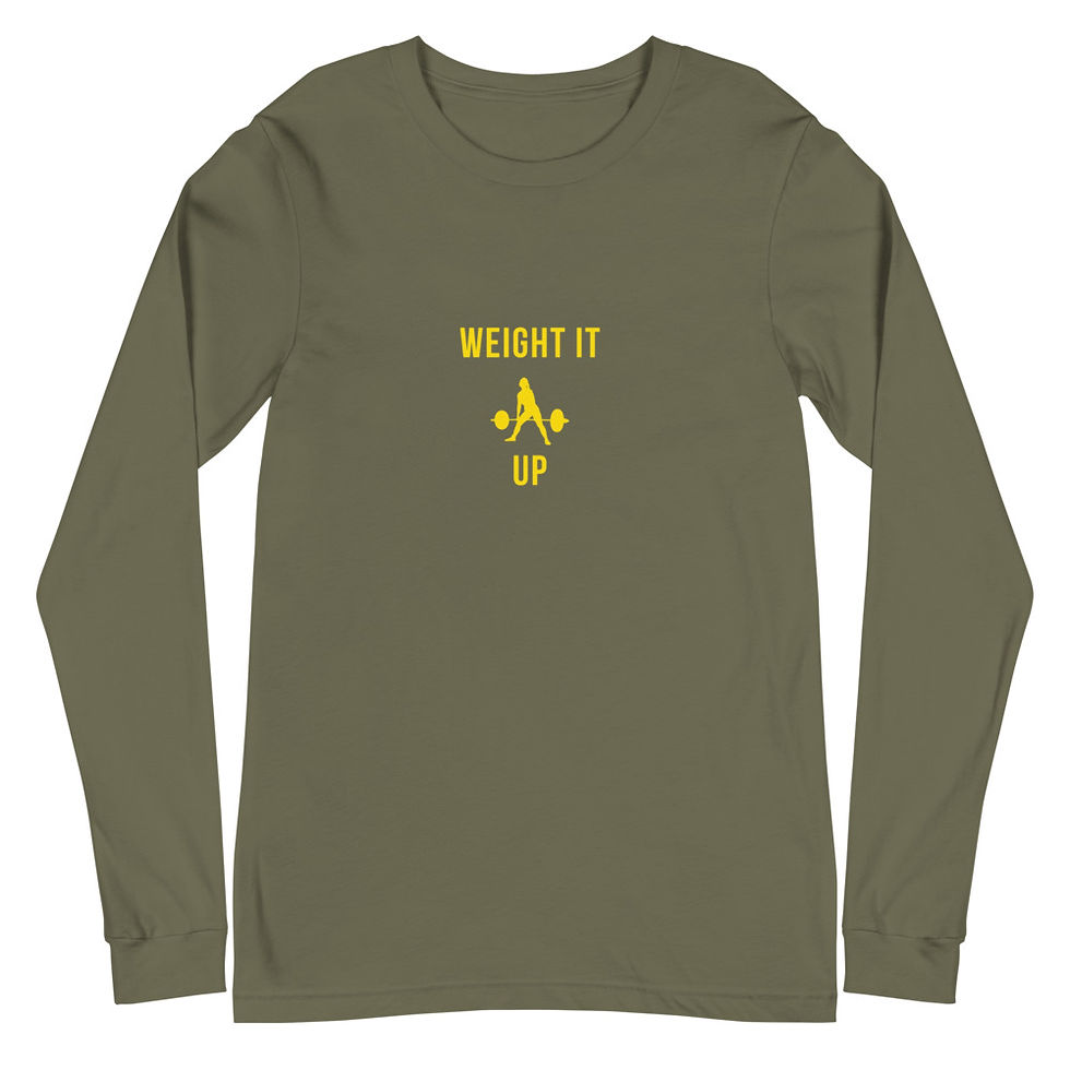 Thumbnail: Weight Long Sleeve Tee: Yellow Logo