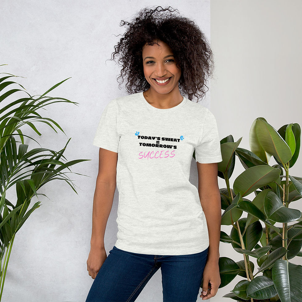 Thumbnail: Today's Sweat T-Shirt: Black & Pink