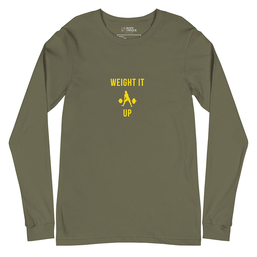 Thumbnail: Weight Long Sleeve Tee: Yellow Logo