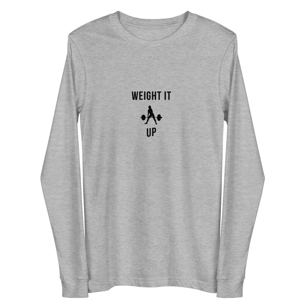 Weight Long Sleeve Tee: Black Logo