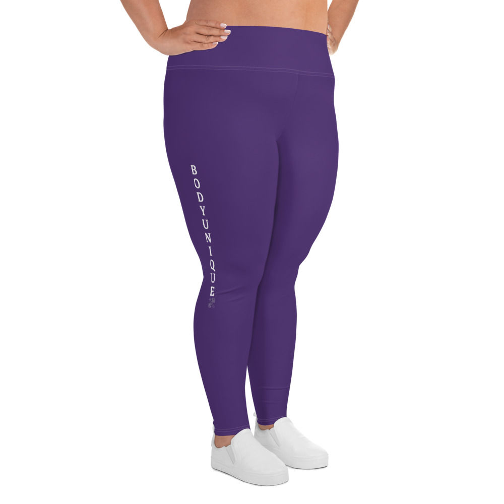 Body Unique Plus Size Purple Leggings    