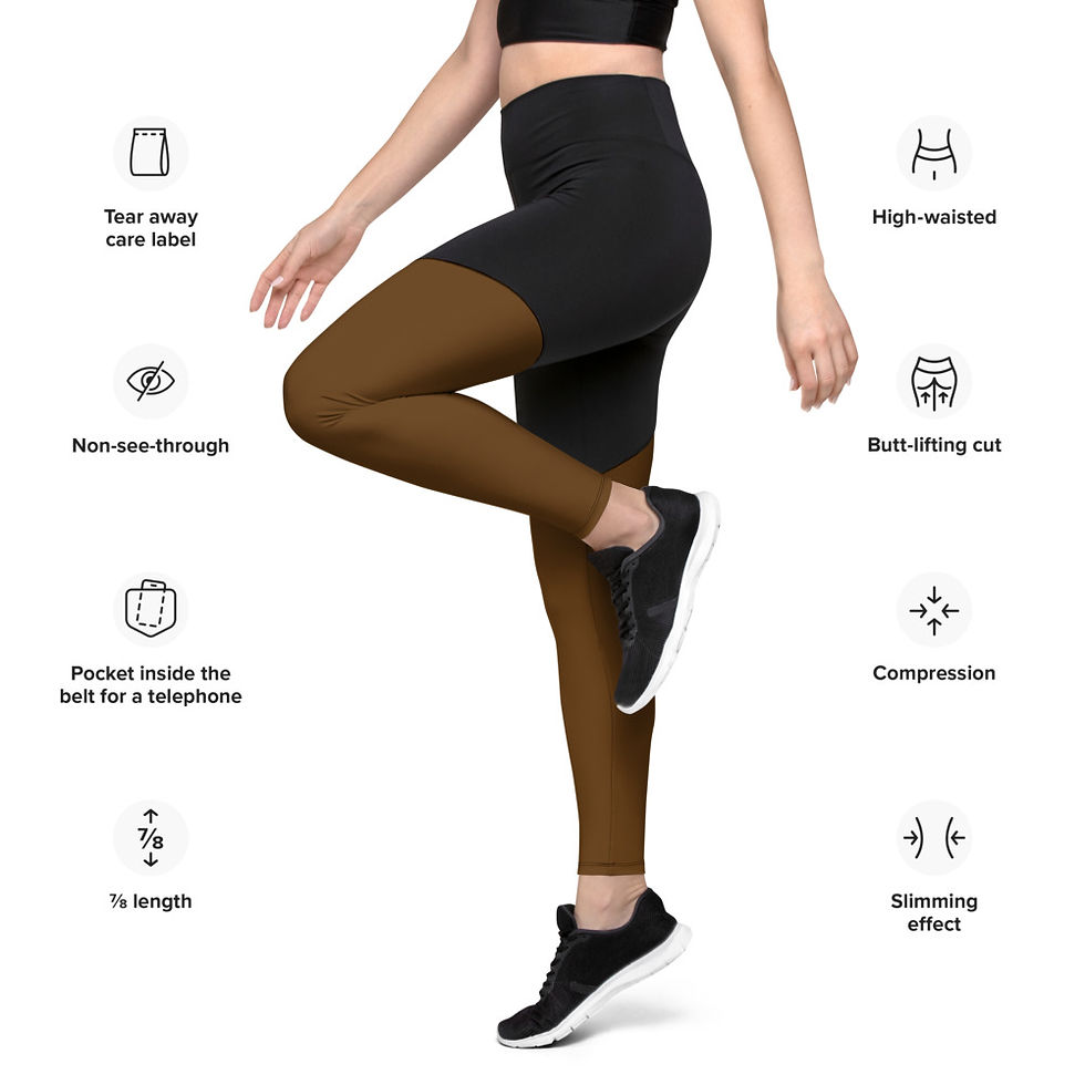 Thumbnail: Brown Sports Leggings