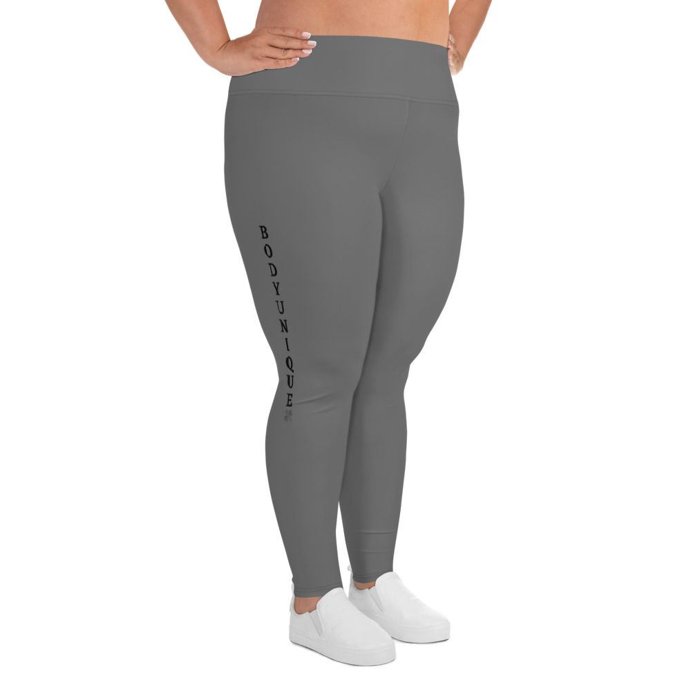 Body Unique Plus Size Grey Leggings