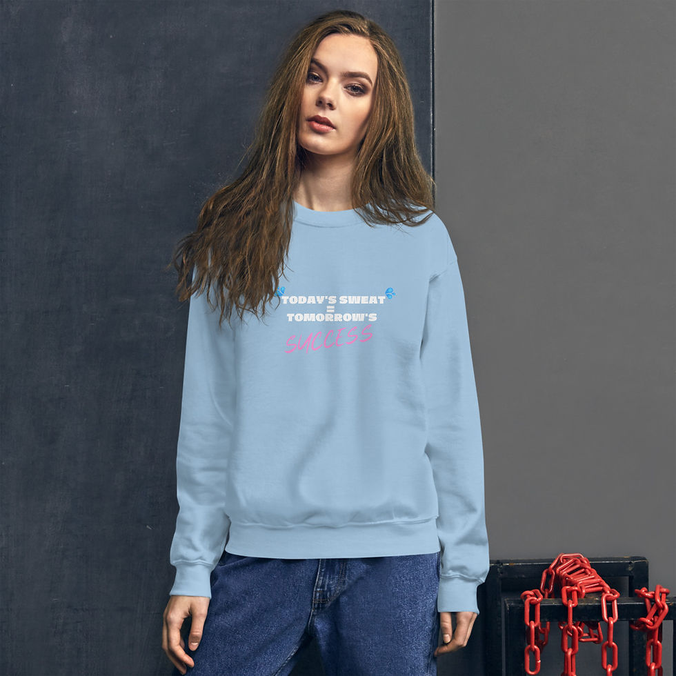Thumbnail: Today's Sweat Sweatshirt: White & Pink