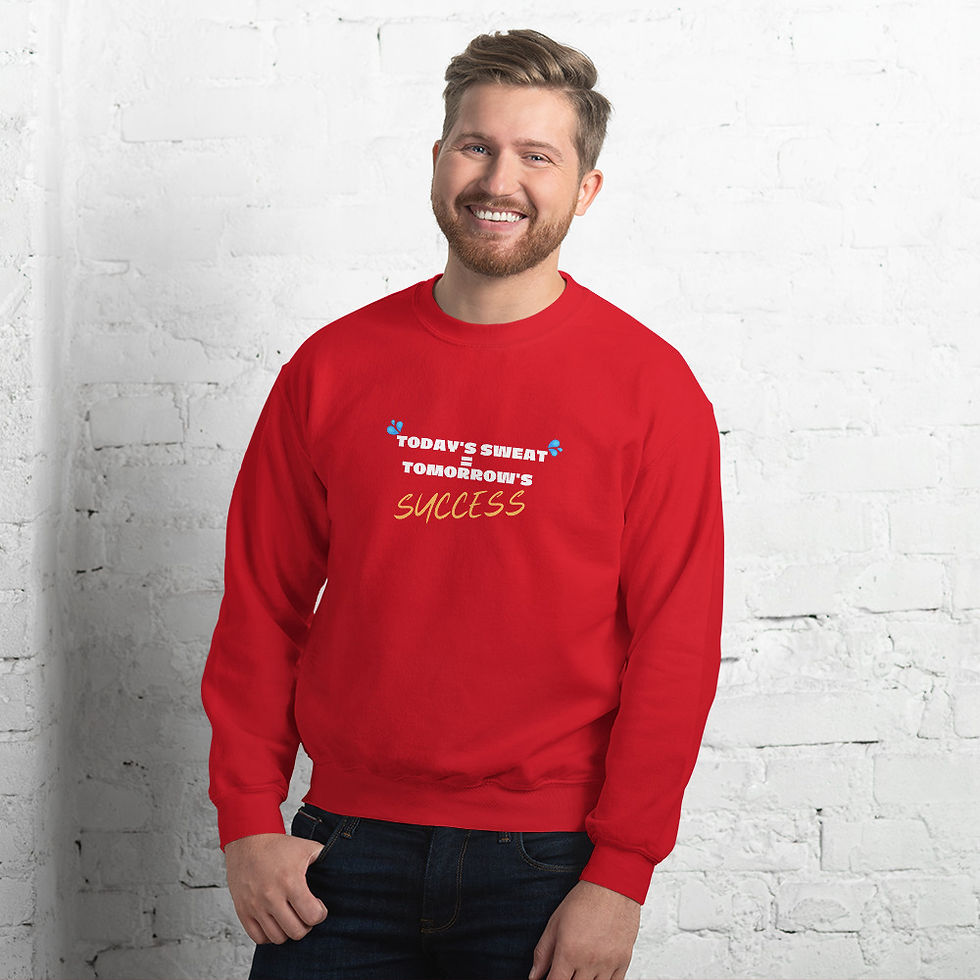 Thumbnail: Today's Unisex Sweatshirt: White & Gold