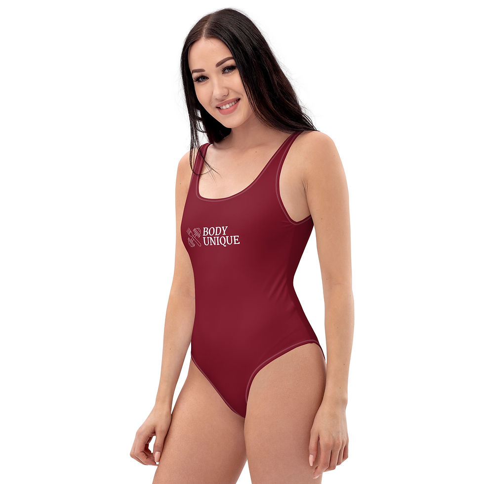 Thumbnail: Body Unique Maroon One-Piece Swimsuit   