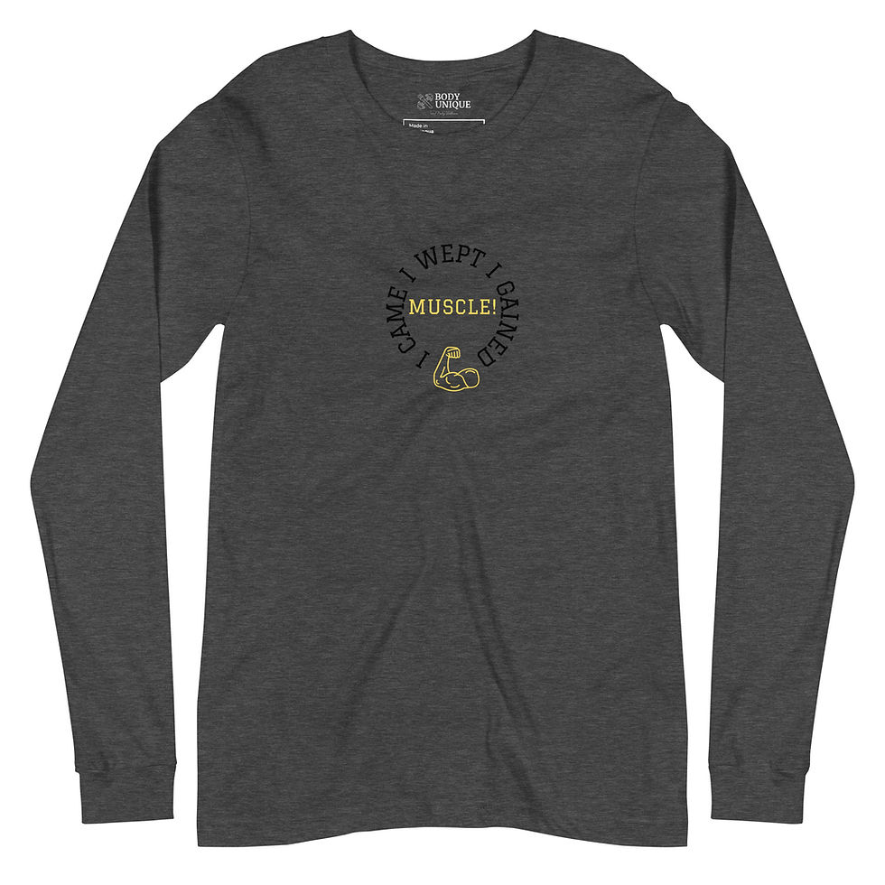 Thumbnail: Muscle Long Sleeve Tee: Black Logo