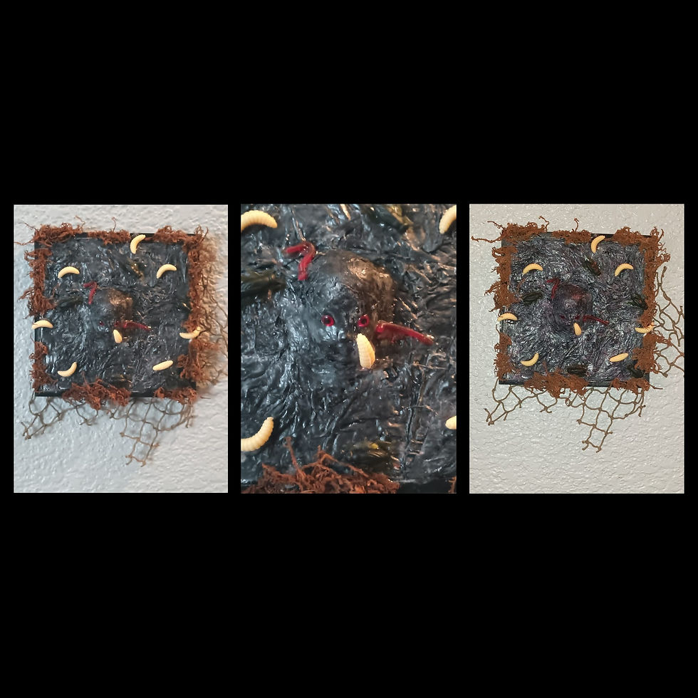 Handmade Spooky Haunted Picture Spooky/Halloween Decor