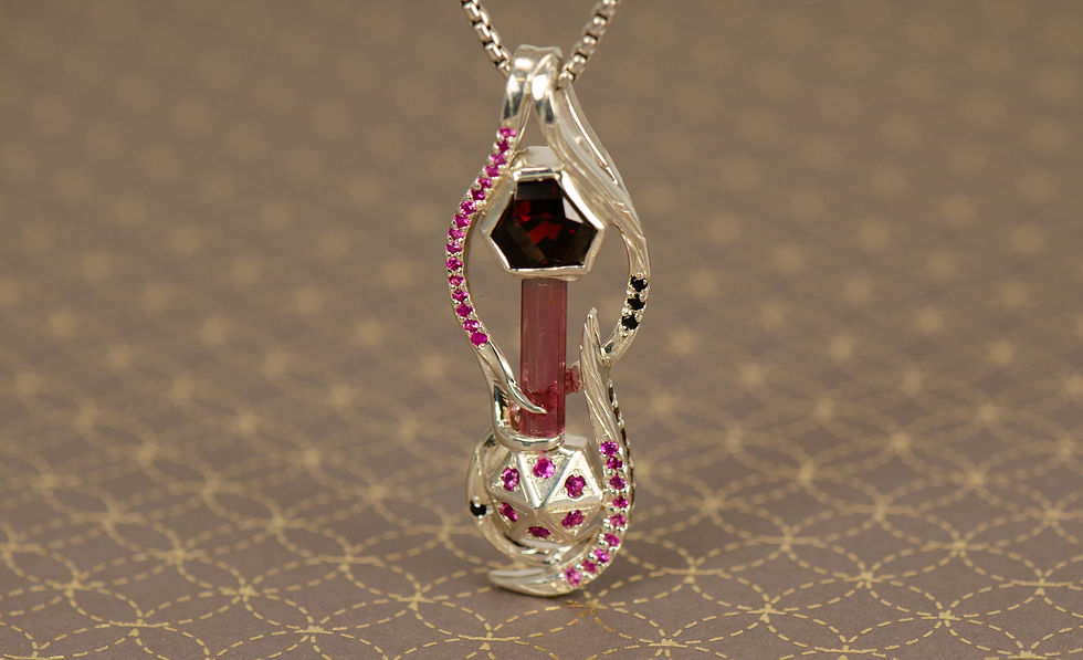 Tourmaline Garnet Spinel Pink Sapphire
