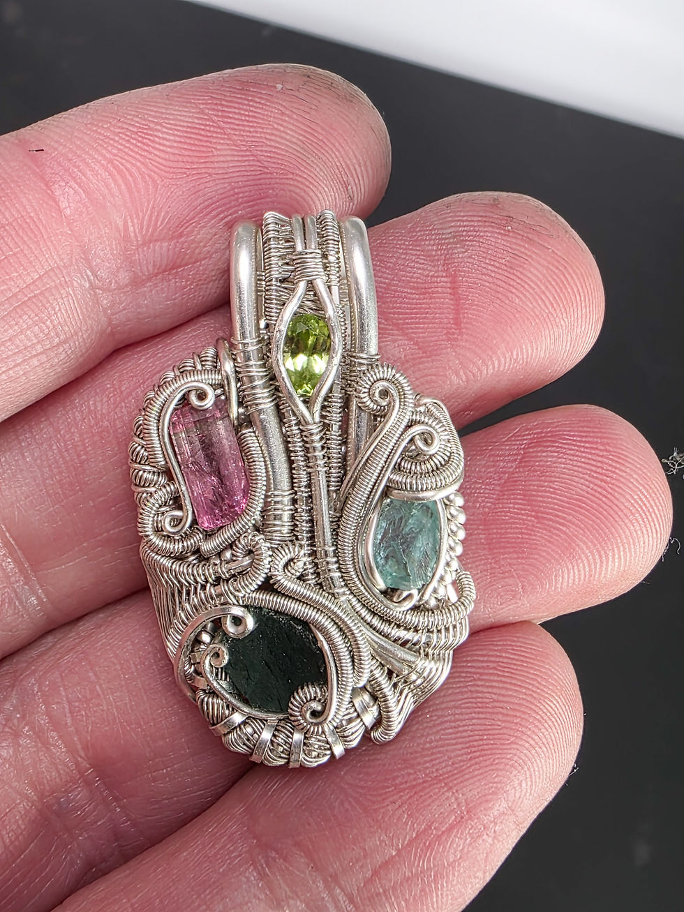 Tourmaline apatite Aventurine Peridot