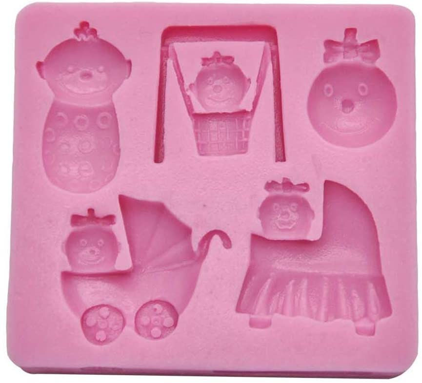 Molde de Silicona Bebés