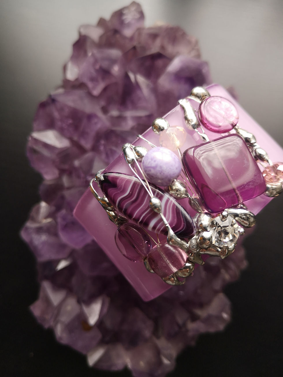 Miniatura: DESIGN BRACCIALE VIOLA