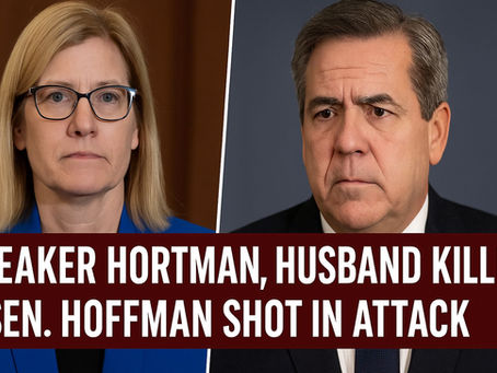 "Speaker Hortman, Husband Killed; Sen. Hoffman Shot in Attack"