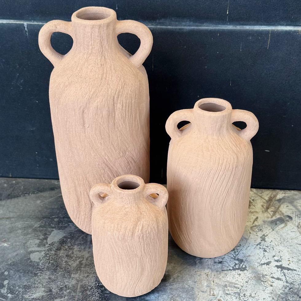 תמונה ממוזערת: כד טרקוטה גבוה וצר