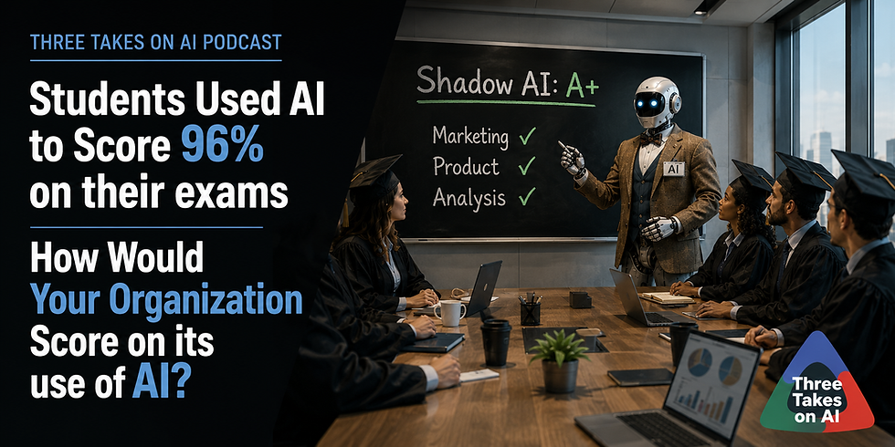 Students Used AI to Score 96% on their exams How Would Your Organization Score on its use of AI?