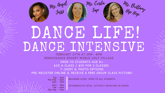 Dance Life! Dance Intensive Workshops 8+ to Teen