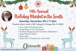 12/5/26 - 13th Annual Holiday Market in the South Vendor Registration (Indoor/Outdoor)