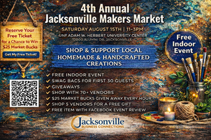 4th Annual Jacksonville Makers Market Vendor Registration (Indoor)