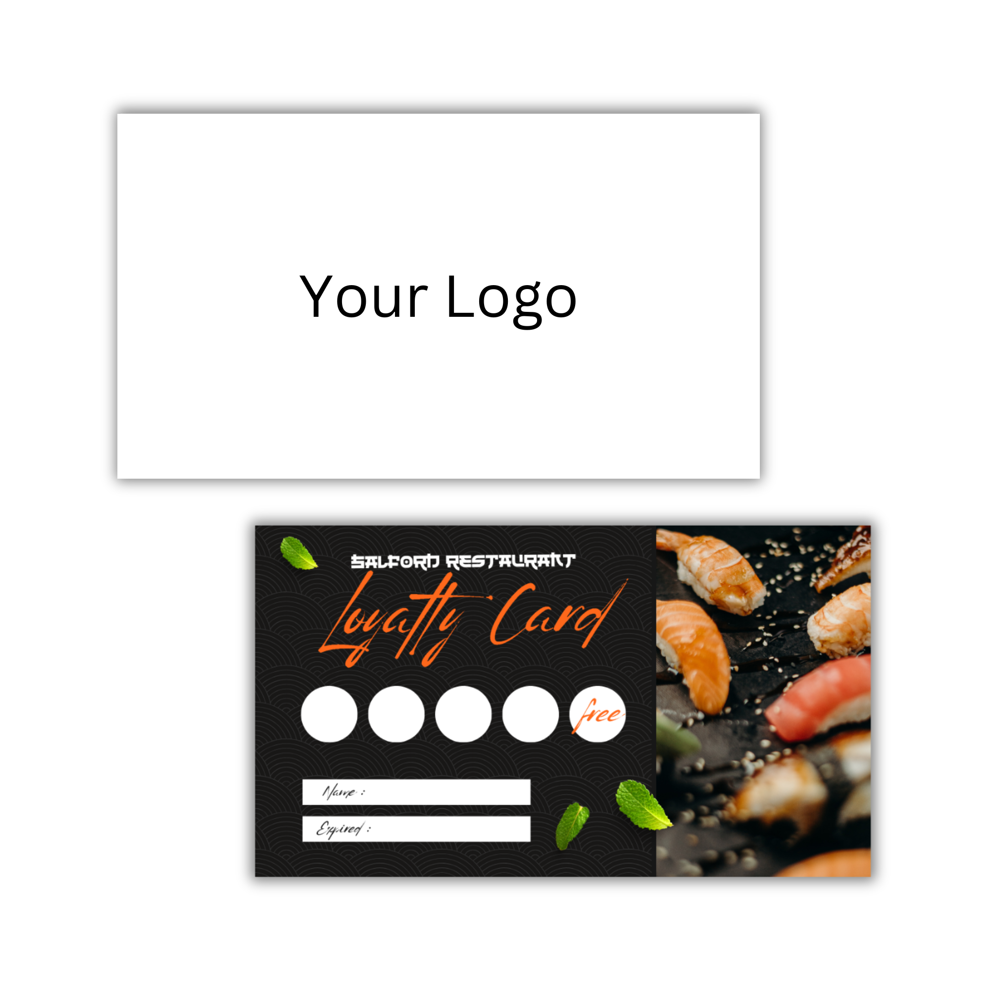 Loyalty Card Design #09 (Customized With Your Data - Ready in 1-3 Days)