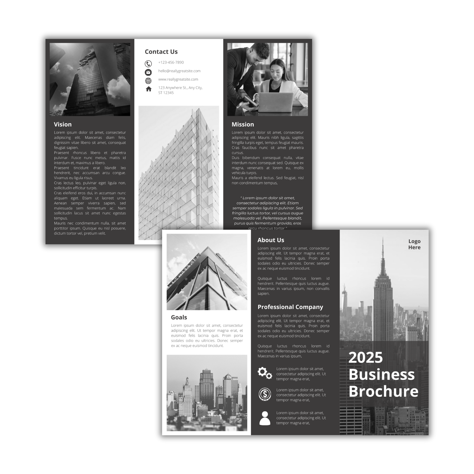 Tri-Fold Brochure Design #11 (Customized With Your Info - Ready in 2-7 Days)